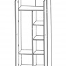 Шкаф комбинированный SZF2D Опен