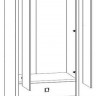 Шкаф платяной SZF2D2S Лорен