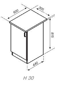 Тумба нижня Н 30