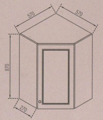 Кут верхній 57х57