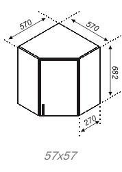 Кут верхній 57х57